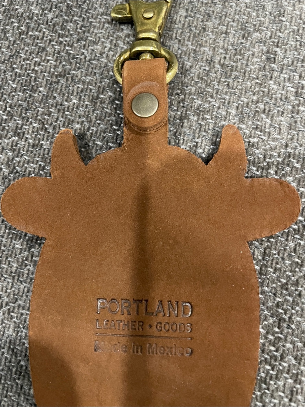 Portland Leather Rufus Cow Keychain - Picture 6 of 7